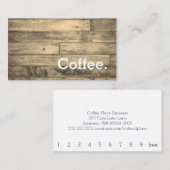 Hölzerner Boden-einfacher Treuekarte (Vorne/Hinten)