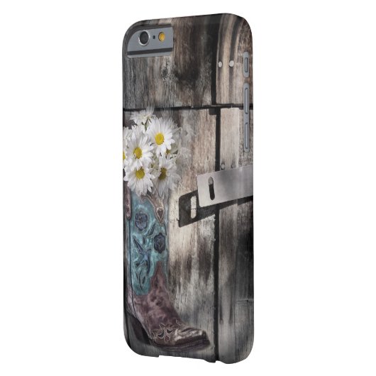 Hölzerner Cowboystiefel der Case-Mate iPhone Hülle (Rückseite Links)