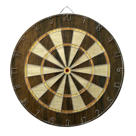 Hölzerner Furnier-BlattDartboard Dartscheibe (vorne)