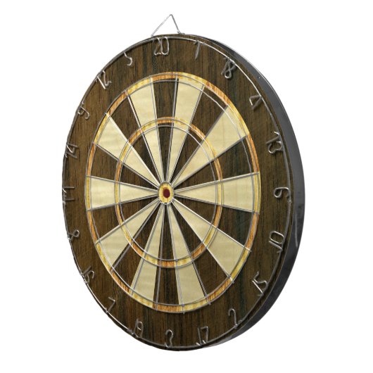 Hölzerner Furnier-BlattDartboard Dartscheibe (Vorderseite rechts)