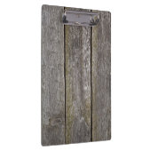 Hölzerner Hintergrund. Alte Klemmbrett (Rechts)