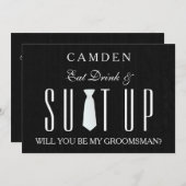 Hölzerner Hintergrund Suitup sind Sie mein Einladung (Vorne/Hinten)