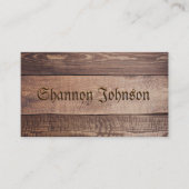 Hölzerner Hintergrund Visitenkarte (Vorderseite)