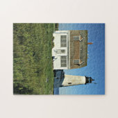 Hölzerner Insel-Leuchtturm, Puzzle Maines (Horizontal)