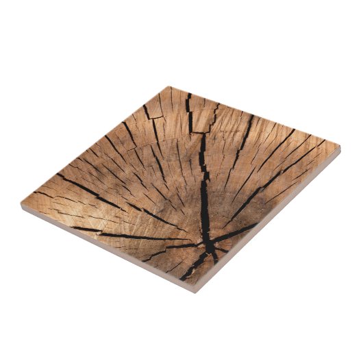 Hölzerner Klotz Fliese (Seite)