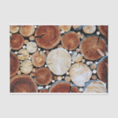 Hölzerner Klotz-Stapel Seidenpapier (Vorderseite)