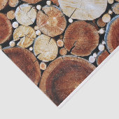 Hölzerner Klotz-Stapel Seidenpapier (Ausschnitt)