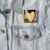 hölzerner Knopf Button (Beispiel)