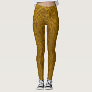 Hölzerner Korn-Druck Leggings