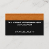 Hölzerner lamellenförmig angeordneter hölzerner visitenkarte (Rückseite)