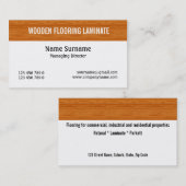 Hölzerner lamellenförmig angeordneter hölzerner visitenkarte (Vorne/Hinten)