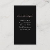 Hölzerner lila französischer Leuchter der Visitenkarte (Rückseite)