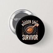 Hölzerner Löffel Überlebender Button (Vorne & Hinten)