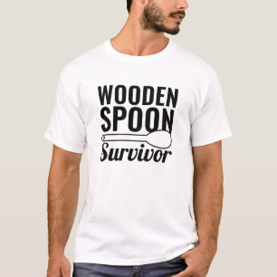 Hölzerner Löffel Überlebender T-Shirt