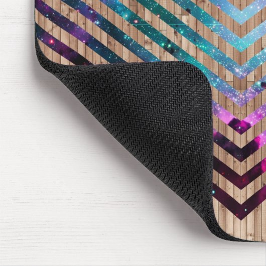 Hölzerner Nebelfleck Zickzack Mousepad (Ecke)