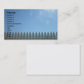 Hölzerner Palisadenzaun Visitenkarte (Vorne/Hinten)