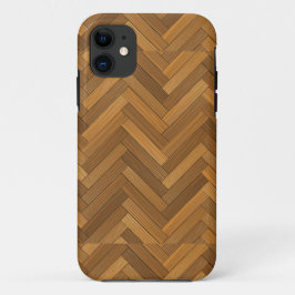 Hölzerner Parkettboden-Entwurf iPhone 11 Hülle