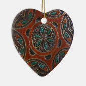 Hölzerner polnischer Platten-Entwurf Keramik Ornament (Rechts)