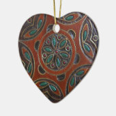 Hölzerner polnischer Platten-Entwurf Keramik Ornament (Links)