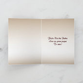 Hölzerner schnitzender Dia Del Padre Karte (Innenseite)