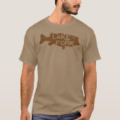 Hölzerner See-Gabel-Baß T-Shirt (Vorderseite)