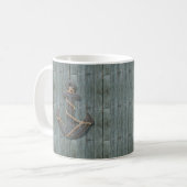 Hölzerner Seeanker rustikalen Treibholz Kaffeetasse (Vorderseite Links)