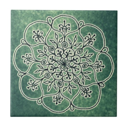 Hölzerner Sprite - Moos Fliese (Vorderseite)