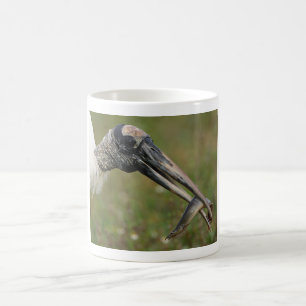 Hölzerner Storch Kaffeetasse