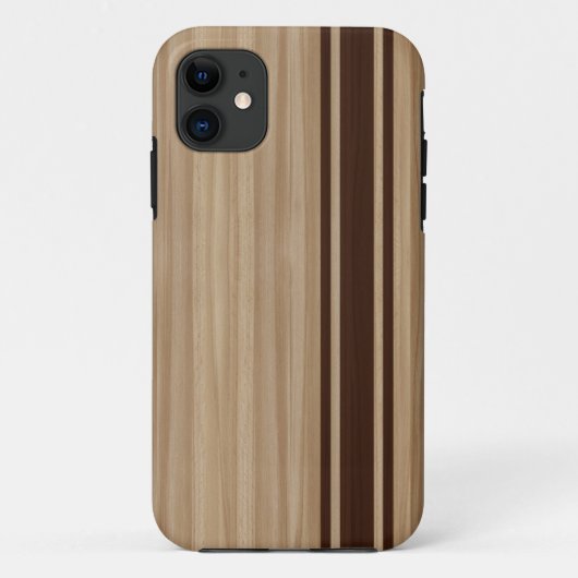 Hölzerner Streifen iPhone 5 Fall - Surfbrett-Art Case-Mate iPhone Hülle (Rückseite)