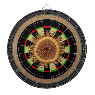 Hölzerner Stumpf mit hölzernem Korn-ZielDartboard Dartscheibe