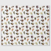 Hölzernes Abzeichen-Lebewesen-Papier Geschenkpapier (Flach)