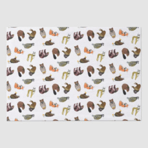 Hölzernes Abzeichen-Lebewesen-Seidenpapier Seidenpapier