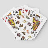 Hölzernes Abzeichen-Lebewesen-Spielkarten Spielkarten (Rückseite)