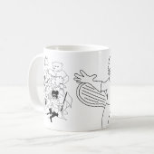 Hölzernes Abzeichen-Superbiber Kaffeetasse (Vorderseite Links)