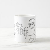 Hölzernes Abzeichen-Superbiber Kaffeetasse (Mittel)