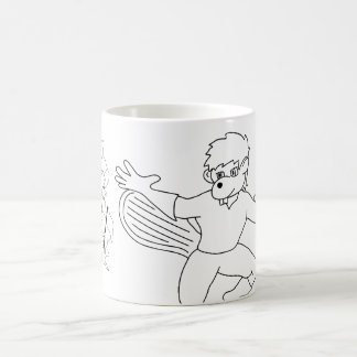 Hölzernes Abzeichen-Superbiber Kaffeetasse
