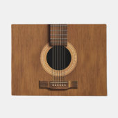 Hölzernes Akustikgitarre-rustikales Fußmatte (Vorderseite)