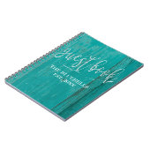 Hölzernes Bauholz-rustikales Strand-Haus Notizblock (Linke Seite)