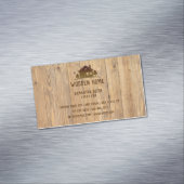 Hölzernes berufliches wirkliches Anwesen des Magnetische Visitenkarte (Beispiel)