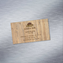 Hölzernes berufliches wirkliches Anwesen des Magnetische Visitenkarte