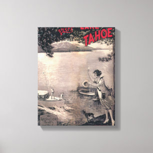 Hölzernes Boots-Plakat Leinwanddruck