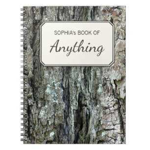 Hölzernes botanisches altes Kiefern-Barken-Foto Notizblock