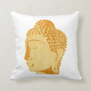 Hölzernes Buddha-Kissen Kissen