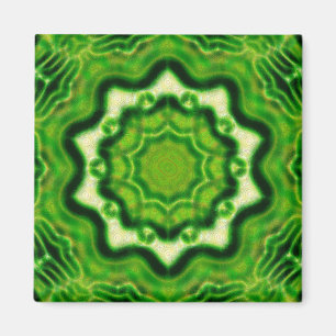 HÖLZERNES Element kaleido Muster Magnet