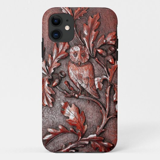 hölzernes Eule iphone Case-Mate iPhone Hülle (Rückseite)