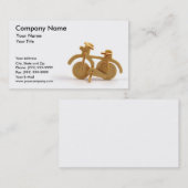 Hölzernes Fahrrad Visitenkarte (Vorne/Hinten)