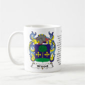 Hölzernes Familien-Wappen Tasse (Links)