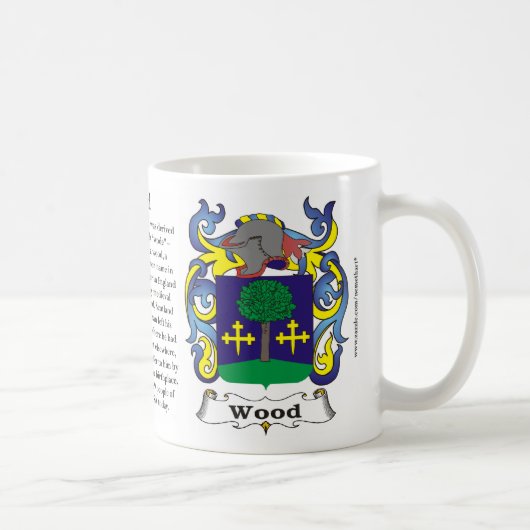 Hölzernes Familien-Wappen Tasse (Rechts)
