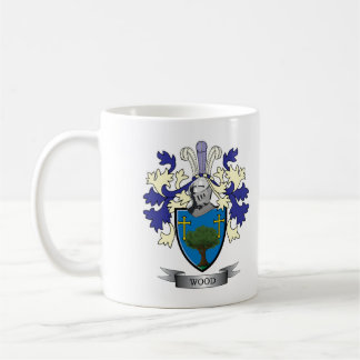 Hölzernes Familienwappen-Wappen Kaffeetasse