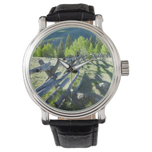 Hölzernes Fenceline Armbanduhr